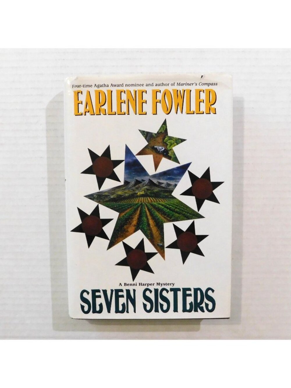 Seven Sisters by Earlene Fowler 2000 Benni Harper Mystery Hardcover Jacket